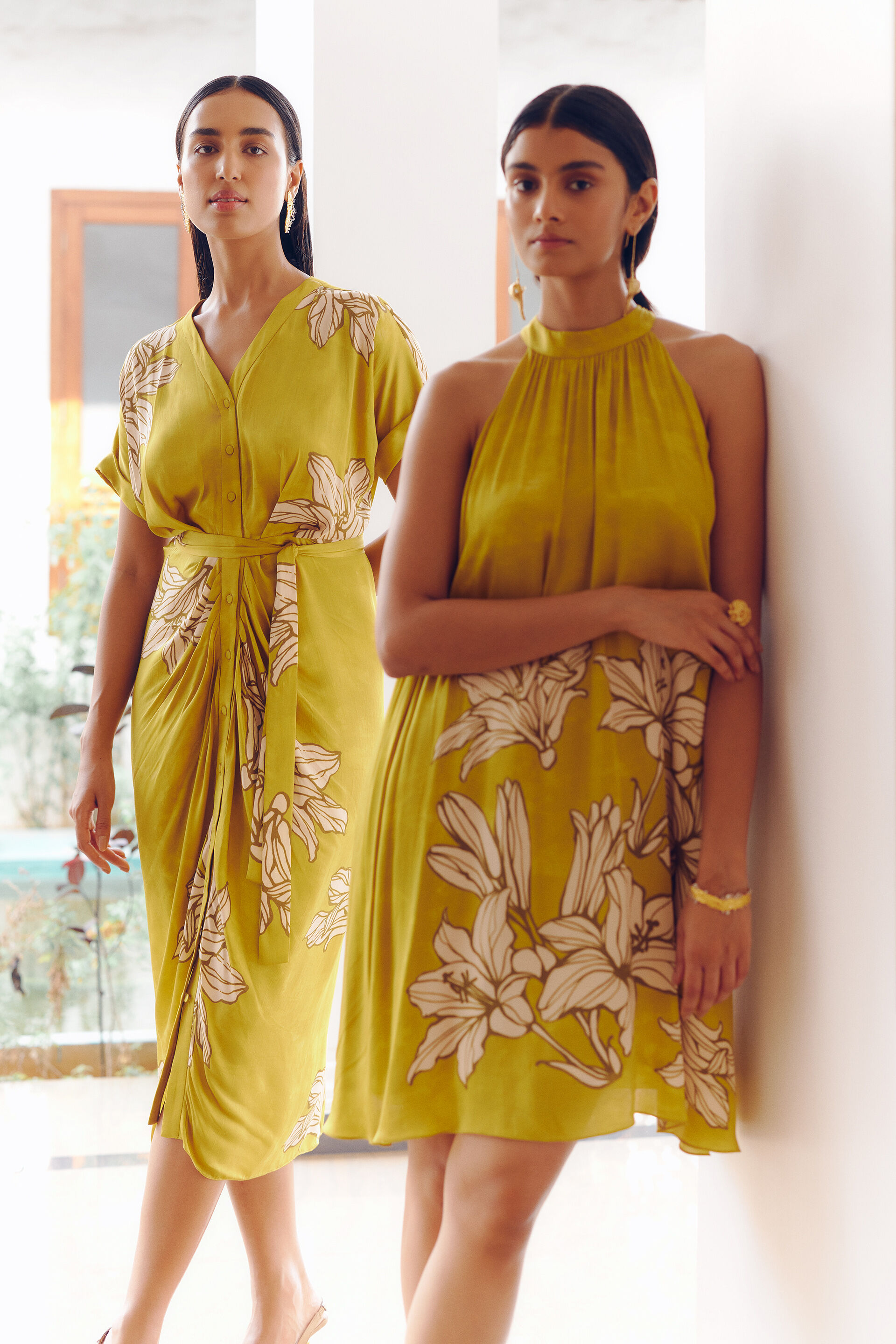 Floribunda Dress, Mustard, image 6